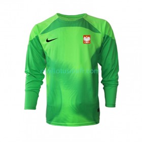 Maillot de Foot Pologne Gardien Domicile Coupe du monde 2022 Manches Longues